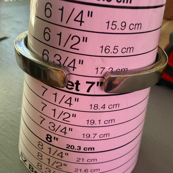 925 Sterling Silver CZ Bangle Bracelet - Picture 13 of 13